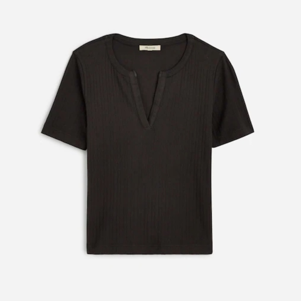 MADEWELL Pointelle Notch Neck Tee
